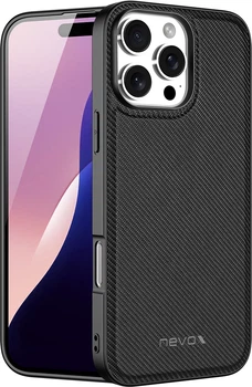 Etui Nevox StyleShell Nylo do Apple iPhone 16 Pro Max Black (4250686413854)
