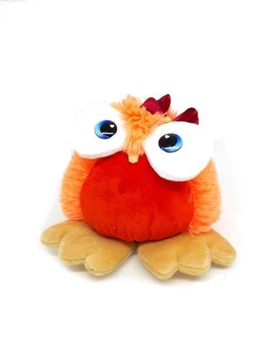 Мягкая игрушка на присосках "Совушка Искорка" коралл, 12см, Dreamtoys (SOVAкорал)
