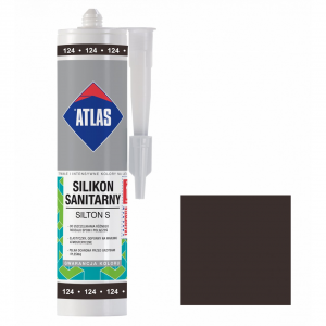 Герметик силиконовой санитарний ATLAS SILTON S 0124 темний венге 280 ml
