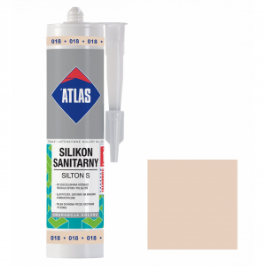 Герметик силиконовой санитарний ATLAS SILTON S 0018 пастельно-бежевой 280ml