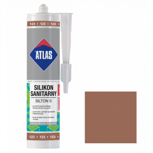 Герметик силиконовой санитарний ATLAS SILTON S 0123 светло-коричневой 280 ml