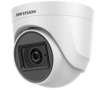 Купольна HD-TVI відеокамера 5мп Turbo HD Hikvision з вбудованим мікрофоном DS-2CE76H0T-ITPFS (3.6 ММ)