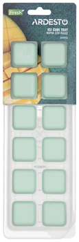Форма для льоду з кришкою ARDESTO Fresh, 26х9.5х3.5см, силікон, пластик, зелений