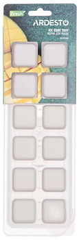 Форма для льоду з кришкою ARDESTO Fresh, 26х9.5х3.5см, силікон, пластик, бежевий