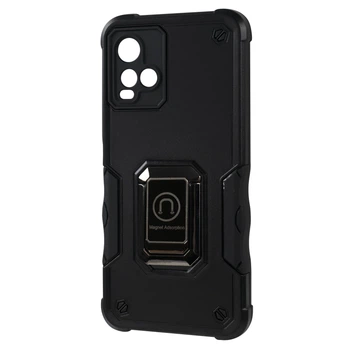 Защитный Чехол Armor Magnet Ring Vivo Y21/Y33S Черный