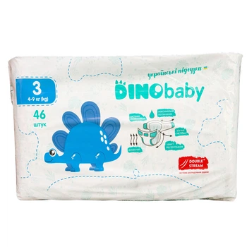 Подгузники Dino Baby 3 (4-9 кг), 46 шт