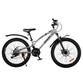 Велосипед SPARK SURF (колеса - 24", сталева рама - 11") сірий