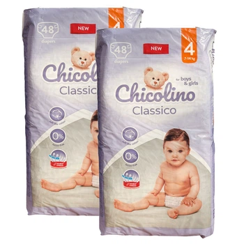 Подгузники Chicolino Classico 4 (7 – 14 кг), 96 шт