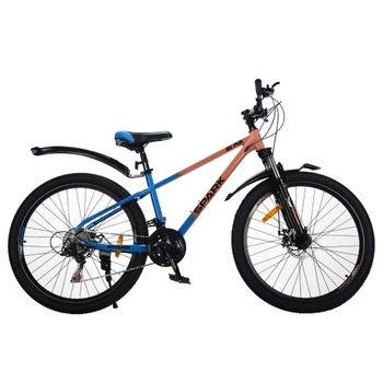 Велосипед SPARK BLINK (колеса - 26", сталева рама - 15") коричневий з синім