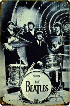 Металева табличка "The Beatles (Сценічні Вогні)" (ms-105028)