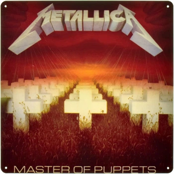 Металева табличка "Metallica – Master of Puppets" (ms-105175)
