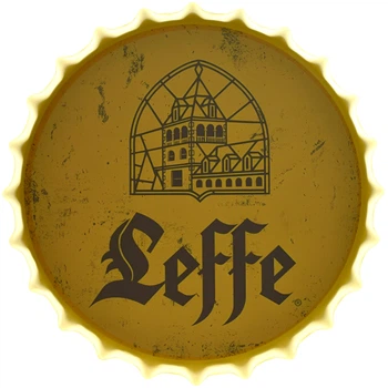 Металлическая табличка "Leffe Golden Abbey" (ms-105207)