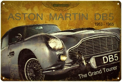 Металева табличка "Aston Martin DB5 — The Grand Tourer" (ms-105042)
