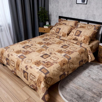 Комплект постельного белья Moon&Star Бязь Gold Люкс Vintage Love двоспальний 175х210 наволочки 2х40х60 (MS-820012080)