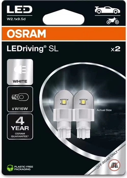 Набір автомобільних лампочок OSRAM LEDriving SL W16W White 2 шт. (921DWP-2BL)