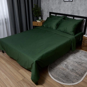 Комплект постельного белья Moon&Star Сатин Premium Green Velvet двоспальний 175х210 наволочки 2х50х70 (MS-820012816)