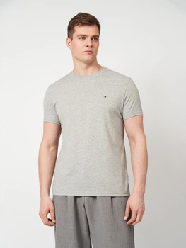 Футболка хлопковая длинная мужская Tommy Hilfiger 11727 M Серая (smt2000000045115)