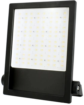 Naświetlacz LED TESSA 200W 3000/4000/5000K 30000LM IP66 90X90 RAL9017 Czarny (C66-LFT-200BL-CCT-9090)