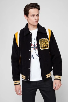 Чоловіча чорна вельветова куртка CORD VARSITY JACKET Gant L 7006191