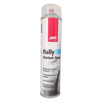 Лак акриловий безбарвний глянець 600ml "APP RALLY COLOR" 210115
