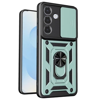 Чехол Fiji Camera Defence для Samsung Galaxy A37 5G (A376) бампер с защитой камеры и подставкой Green