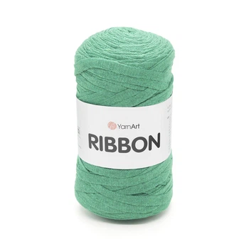 Пряжа плоска YarnArt Ribbon 250г для макраме в'язання смарагдова (№759)