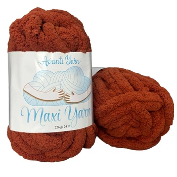 Пряжа для в'язання руками Avanti Maxi Yarn мікрополіестер теракот (№26)