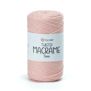 Шпагат для декору YarnArt twisted macrame 3mm 250г персик (№767)