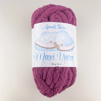 Пряжа для в'язання руками Avanti Maxi Yarn мікрополіестер слива (№33)