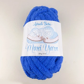 Пряжа для в'язання руками Avanti Maxi Yarn мікрополіестер синя (№08)
