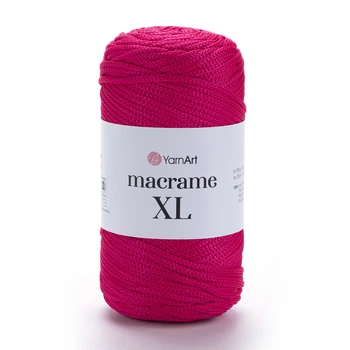 Шнур YarnArt Macrame XL поліефірний для макраме 3мм 250гр 130м малинова (№163)