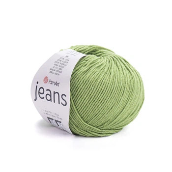Пряжа YarnArt Jeans для в'язання 50г трава (№69)