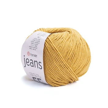 Пряжа YarnArt Jeans для в'язання 50г гірчична (№84)