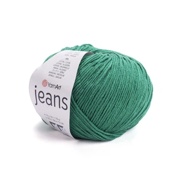 Пряжа YarnArt Jeans для в'язання 50г смарагдова (№52)