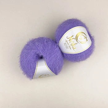 Пряжа пухнаста Avanti Yarn Norka 100г Норка лаванда (№877)