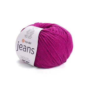 Пряжа YarnArt Jeans для в'язання 50г смородина (№91)