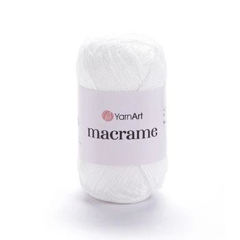 Пряжа поліестер YarnArt Macrame 2 мм 90г біла (№154)