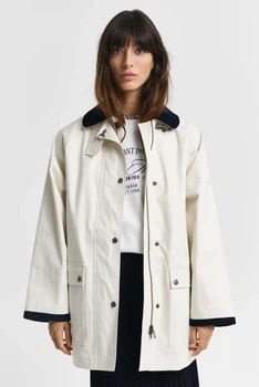 Жіноча біла парка CONTRAST COLLAR SALING JACKET Gant S 4700375