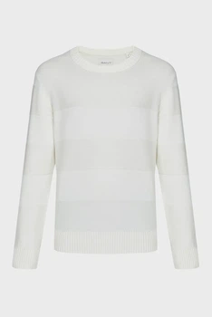 Чоловічий білий джемпер TONAL BARSTRIPED Gant XL 8040182