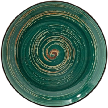 Тарілка глибока Wilmax Spiral Green 28.5 см 500 мл (WL-669528 / A)