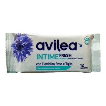 Вологі серветки для інтимної гігієни освіжаючі AVILEA salv.int.freschezza 12 шт.