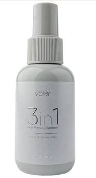 Засіб для знежирення та зняття липкого шару Valeri Nail Prep & Cleanser 3в1 250 мл