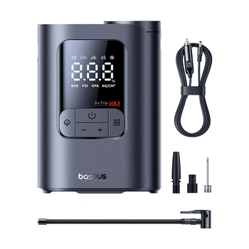 Портативний компресор BASEUS GoTrip VA1 Super Mini Wired Inflator 22-Cylinder Black