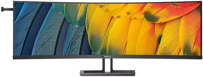 Монитор TFT 44,5" Philips 45B1U6900C, Dual QHD, VA, изогн., 2xHDMI, DP, USB-C, RJ-45, USB-hub, HAS, кол
