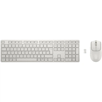 Комплект бездротовий HP 490C миша і клавіатура Multi-Device Dual-Mode з підставкою, білий
