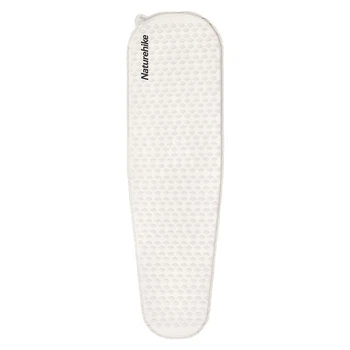 Матрац туристичний надувний одномісний Naturehike CNK2300DZ013, 185x55x3.5 см, світло-сірий, овальний