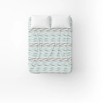Простирадло Home Line 120104353 145х215 см Бязь Бірюзовий