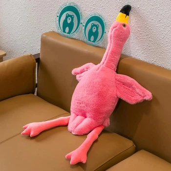 Мягкая игрушка Фламинго обнимашка 70 см