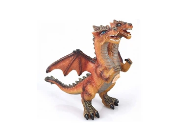 Фігурка Дракон Dino Toys з двома головами зі звуком коричневий 48х30х32см