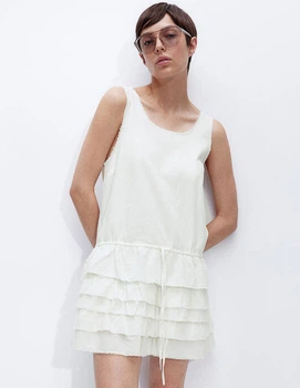Сукня H&M Ж1125181 (12437280) колір білий (Ж1125181 - 222002)